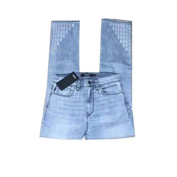 Hudson Geo Laser Cutout Skinny Jeans - Picture 2 of 7